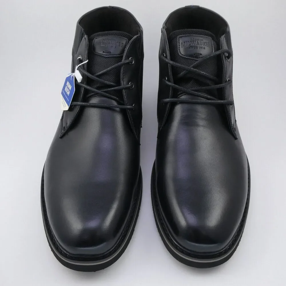Nunn Bush Men's US 13 Denali Plain Toe Chukka Waterproof Boot, Black NWOB
